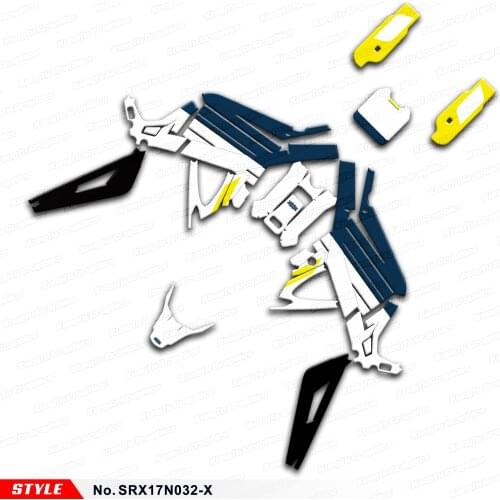 Aftermarket Complete Graphics Decals Stickers Backgrounds for Sur-Ron Light Bee X S Electric Dirt Bike, Style No.SRX17N032-X