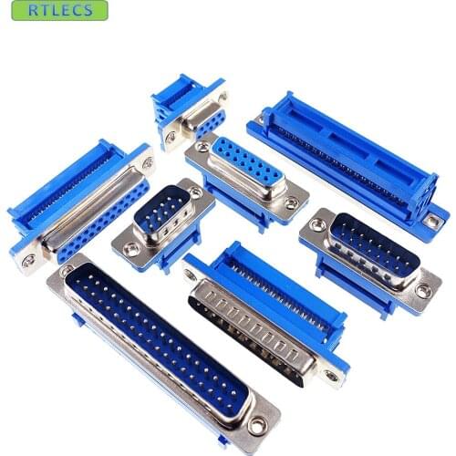 500pcs D-sub connector IDC type 9 Pin 15 Pin 25 Pin 37 Pin Male / Female Flat Ribbon Cable 1.27 mm Pitch Connector