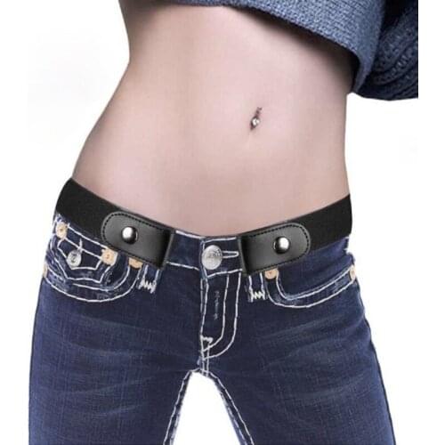Easy Belt Without Buckle free mens Belts For Women waist ceinture femme Elastic stretch riem Jeans hidden Invisible secret