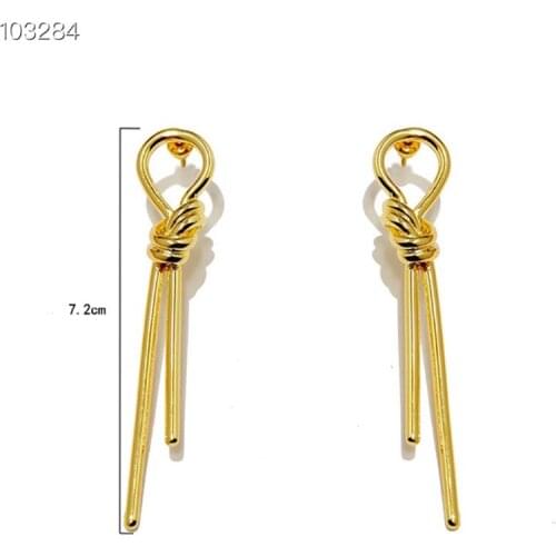 YPAY8 Luxury ashion Brand Irregular Pearl Jewelry For Women Designer Modern Geometric Earrings Tassel Pearl drop Wedding Party