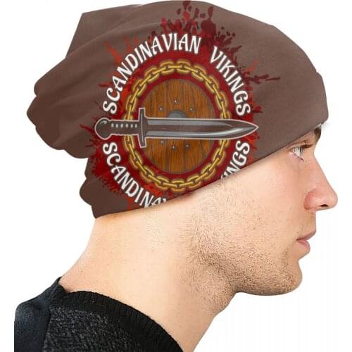 Scandinavian Vikings Vikings Bonnet Hats summer hats R339 Funny Unisex Knitting Hat