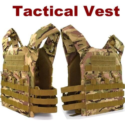 Tactical Vest Military Body Armor Plate Carrier Simplified Version Military Vest Molle Armor Outdoor Hunting Airsoft Vest