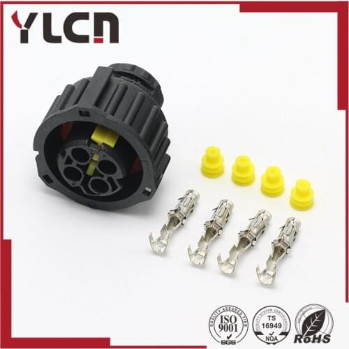 Tyco 4 pin female sealed BU-GEH auto connector CIRCULAR DIN HOUSINGS 1-967325-1