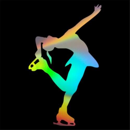 Winter Sports Modern Figure Skating Ice Dance Pose Designed Vinyl Sticker Car