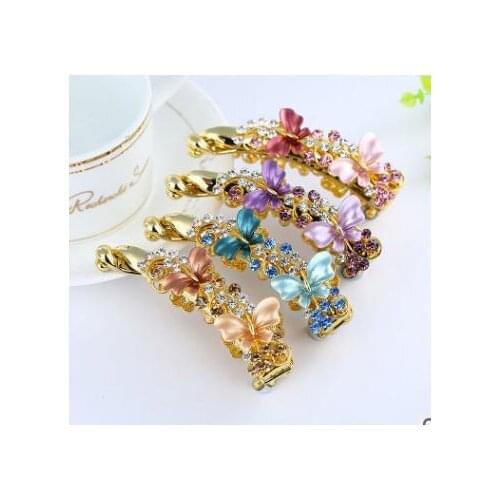 Women Beauty Elegant Banana Hair Clip Hairpin Claw Ponytail Holder Butterfly New