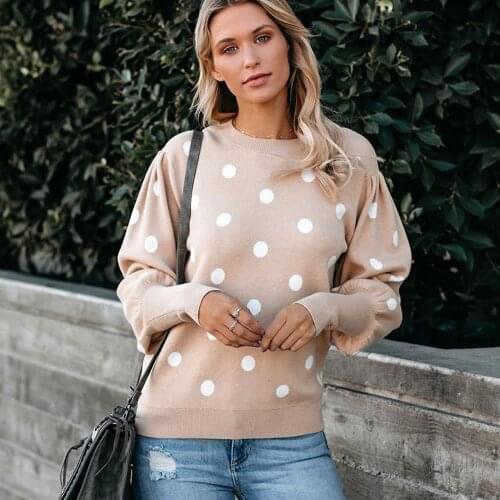 Sweater Women Pullover 2021 New Printing Casual long-sleeved Knitted Sweater womens Winter Warm Sweaters Dropshipping SJ3217