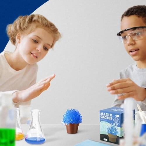 1 Set Faux Crystal Toy Early Educational Interactive DIY Kids Planting Experiment Faux Crystal for Children DIY Kids Planting Ex