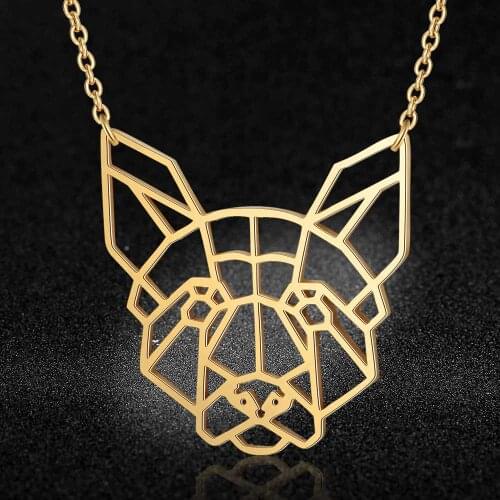 100% Stainless Steel Animal Pet Dog Fashion Necklace for Women Special Gift Unique Pendant Necklaces Female Trendy Jewelry