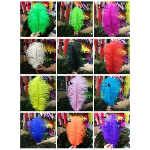 100 PCS x Real Ostrich Feathers, 35-40cm Filler Spadones for Economical Displays Medium