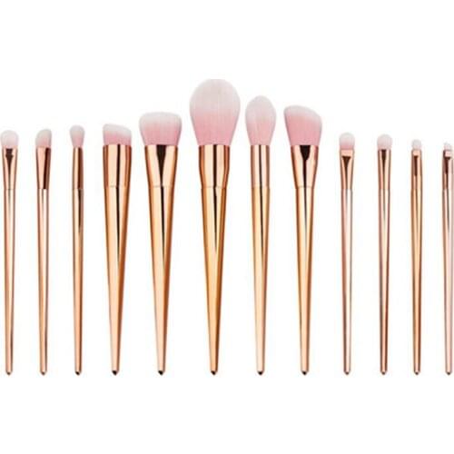 New 12pcs/set Women makeup set,Soft Slim Waist Cosmetics Brush set,High Quality Fishtail Brushes kit,Fiber Brush Head for Makeup