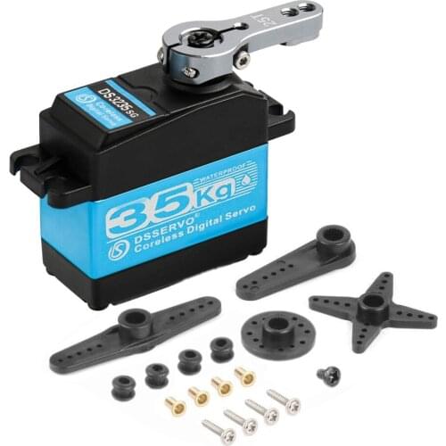 1X 35kg high torque Coreless motor servo Metal gear digital and Stainless Steel gear servo arduino servo for Robotic DIY,RC car
