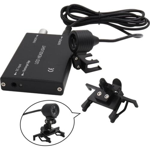3W Headlight Headlamp with Glasses Clip for Dental Loupe Dental Lab Medical Loupe Dental Magnifier