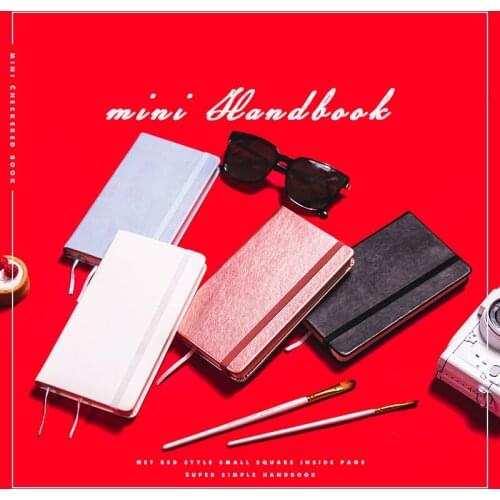 A5 A6 Retro Soft PU Cover Grid Bullet Dotted Notebooks Diary Journals Thick Agenda Planner School Office Stationery Supplies