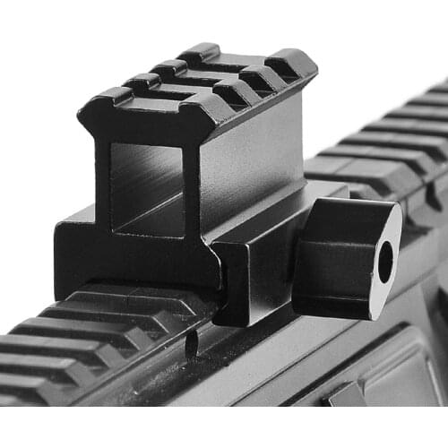 Tactical Hunting Rifle Accessories 3 Slot Riser Mount 20mm Weaver Picatinny Rail Laser Flashligt Flat Top Riser Base Mounts