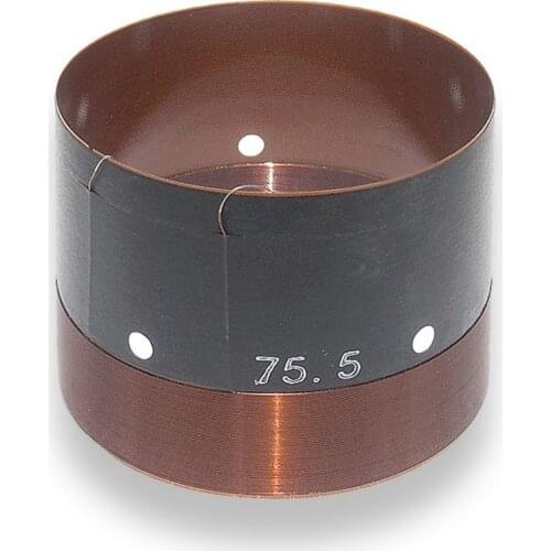 75.5mm Speaker Woofer Voice Coil 3 Inch Glass Fiber In Out 2 Layer Wire Pure Copper High Power For Bass Repair Parts 1PC