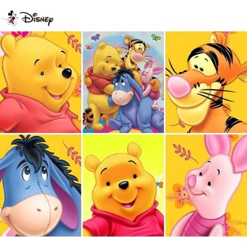 Disney Full Diamond Embroidery "Cartoon winnie pooh" Diamond Painting Cross Stitch Patterns Rhinestone Unfinished Home Decor