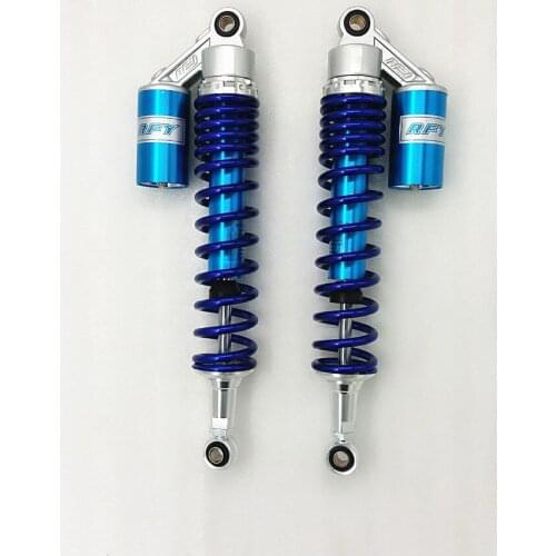 370mm/380mm/390mm /400mm Motorcycle Shock Absorber Suspension for HONDA YMAHA SUZUKI Kawasaki Blue+Silver