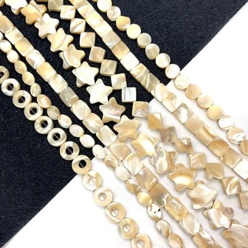 Natural Sea Shell Loose Beads White Various Shapes Decoration DIY Handmade Bracelet Necklace Jewelry Accessories Charm Wholesale