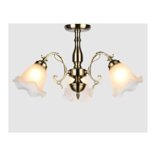 European chandelier, living room, ceiling lamp, iron art restaurant, bedroom lamp, simple new residence hotel retro lamp