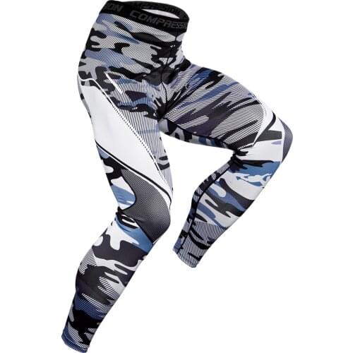 Camouflage Joggers Leggings Men Quick Dry Sport Compression Pants Gyms Fitness Tights Casual Workout Trousers Long Pants