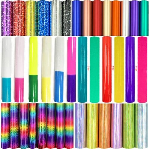 32 Assorted Colors Adhesive Craft Vinyl Sheet 12in x 19in Works with Cricut and Other Cutters for Letters Decals Car Decor DIY
