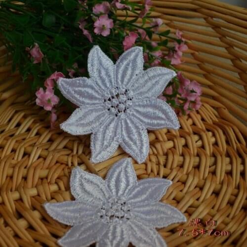 2Pieces Flower Cheap Lace Patch High Quality Wedding Fabric For Costume Dress Decor Sewing Applique Crafts Venise DIY New