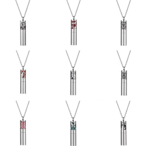 Round Essential Oil Diffuser Pendant Leaf Necklace 316L Stainless Steel Aromatherapy Diffuser Pendants Women Jewelry