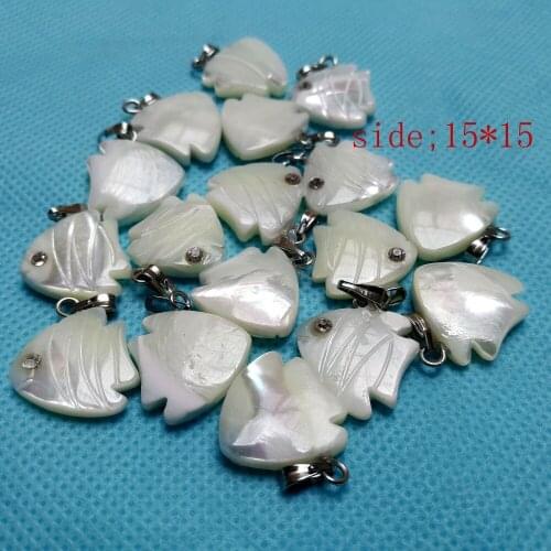 Natural Shell Geometric petals Shape Shells Pendant Charms DIY Handmade Earring Findings Accessories Parts Wholesale JF05
