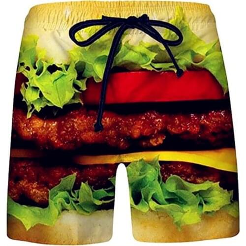 Summer New Men Shorts Beach Short Breathable Quick Dry Casual Trouser Loose Casual Swimwear Hawaii Printing Shorts Man Plus Size