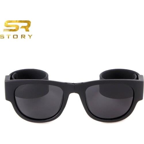 STORY fashion women sunglases men polarized folder wrist sun glasses beach cycling sport brand designer colorful temples