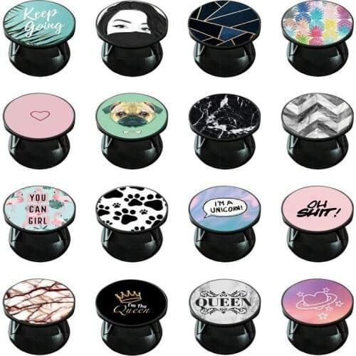 Fashion Grip Phone Holder For Girls Folding Phone Holder Stand Mobile Phone Accessories For iPhone Xiaomi