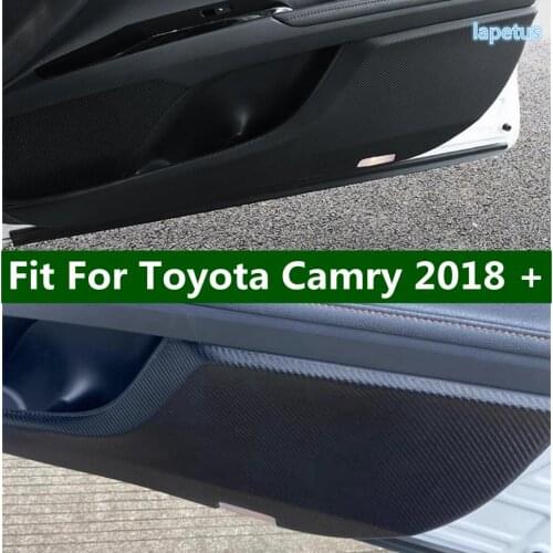 Car Inner Door Anti-Kick Pad Protection Side Edge Cover Decor Decal Stickers 4PC/Set Accessories For Toyota Camry 2018 - 2021