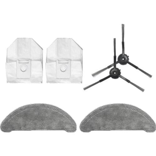 Mops Cloths Dust Bags Side Brush for Xiaomi ROIDMI EVE Plus Robot Vacuum Cleaner Accessories