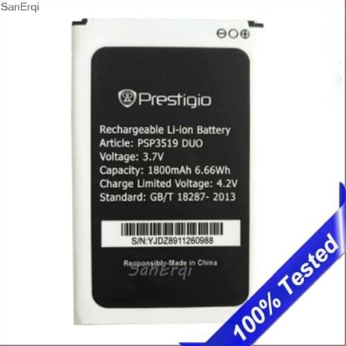 Battery for Prestigio Wize K3 PSP3519 DUO Original New 1800mAh Replacement