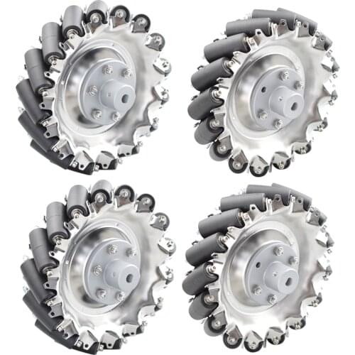 4pcs 140KG Load 152mm Mecanum Wheel with 8mm Couplings for 36/42mm Motor for Arduino Research Logistics Car Shooting