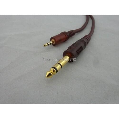 6.5/6.3/6.35 to Stereo double track 3.5 mixer Audio cable Audio and video signal transmission line 3M 9.6ft