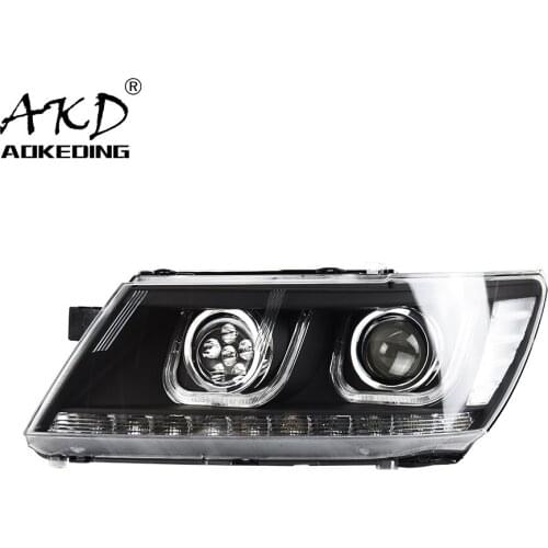 AKD Car Styling for Dodge Jcuv 2008-2015 Journey LED Headlight LED Head Lamp Projector Bi Xenon Hid H7