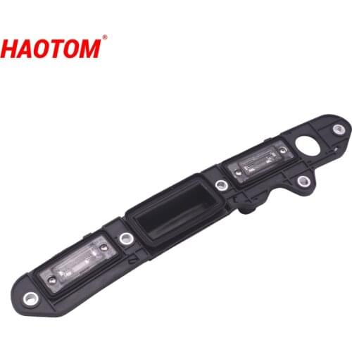 Car Rear Trunk Lid Tailgate Shake Handle Bar License Light Plate With Micro Switch For VW Golf Plus Jetta Passat B6 Touran