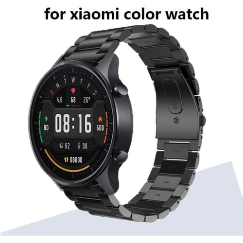 For XIAOMI mi watch color strap Stainless steel Metal bracelet smart watch band amazfit pace GTR 47mm stratos 3 2 2S Wrist bands