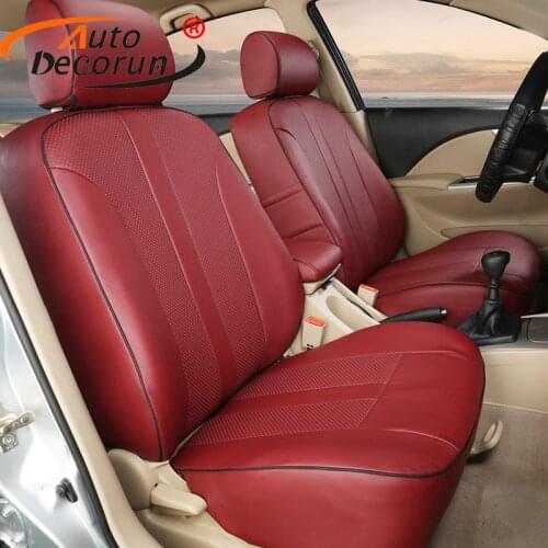 AutoDecorun leather covers car seat cushion for volvo S80 accessories seat covers sets 2006-2012 seat protectors supports parts