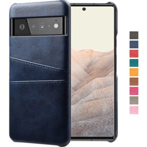 Retro PU Leather Cover Funda For Google Pixel 6 Pro 6pro Coque Card Slots Wallet Case For Google Pixel6 PRO 5G 6.67" 2021 Capa