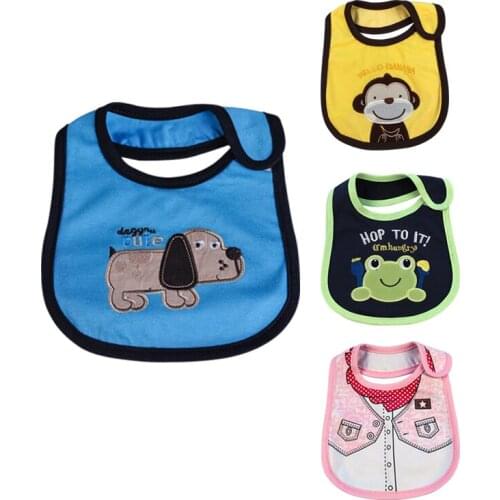 Redkite Baby Bibs Cotton Colorful Cute Cartoon Option Newborn Boy Girl Feeding