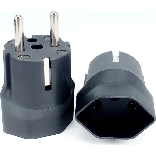 Europ AC Power Plug Charger Swiss to Germany Plug adaptor Travel Adapter socket 10A 250V EU Power adapter Electrical Plug