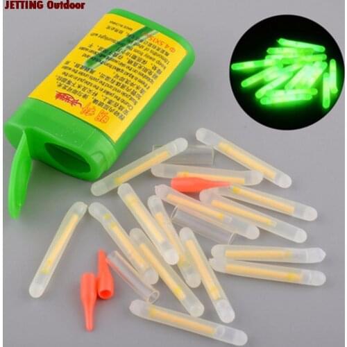 15/20pcs Size S L Light Night Float Rod Lights Dark Glow Stick Useful Fishing Fluorescent Lightstick
