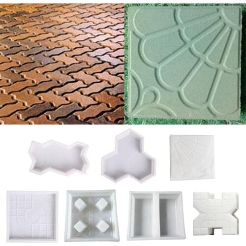 Driveway Paving Pavement Mold Concrete Path Garden Walk Maker Mould DIY, create your own style garden path