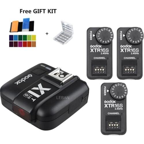 Godox X1T-S TTL 1/8000s 2.4G Trigger + 3x XTR-16S Receivers Set For Sony Cameras