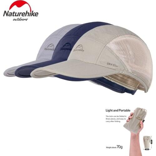 Naturehike Anti-ultraviolet Quick-drying Breathable Hat For Men And Women Outdoor Camping Hiking Walking Sports use Cap 3 colors
