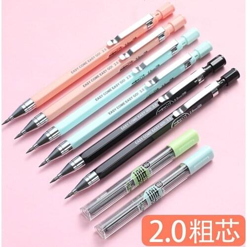Creative candy color automatic pencil 2.0 mm writing pencil set children and girls gift learning supplies Korean stationery