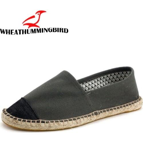 Summer Fashion Male Classic Linen Canvas Fisherman loafers Shoes men Casual Shoes Breathable Flats Hemp Espadrilles LA-3333
