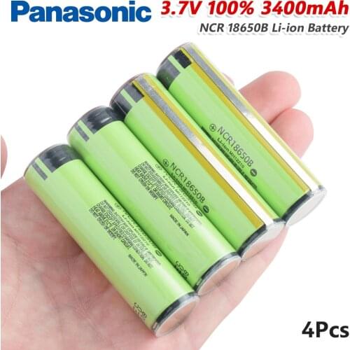 NEW Original Panasonic 18650 3400mAh battery 3.7V Li-ion Rechargebale battery With PCB Protected NCR 18650B For Flashlight Toys